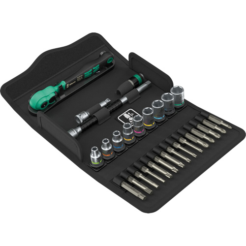 SA 14 Zyklop Comfort Ratchet Set with Reversing Lever, 28 Pcs, 1/4" Drive Size Ottawa Fastener Supply