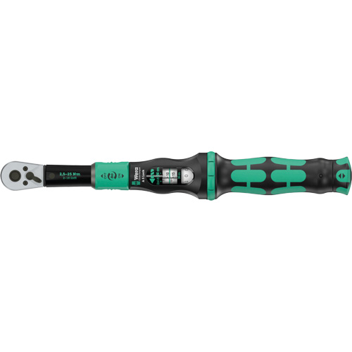 Cl&eacute; dynamom&eacute;trique Click-Torque Lock A 5 r&eacute;glable avec fonction Torque Lock, &agrave; cliquer, Entraînement 1/4" carr&eacute;, 1 - 18 lb-pi Ottawa Fastener Supply