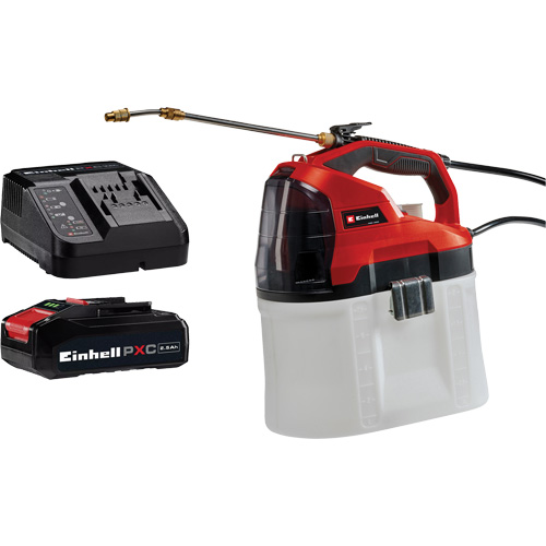Pulv&eacute;risateur de produits chimiques sans fil 18V avec batterie 2,5 Ah et ensemble de d&eacute;part de chargeur, 253,6 oz (7,5 L) Ottawa Fastener Supply