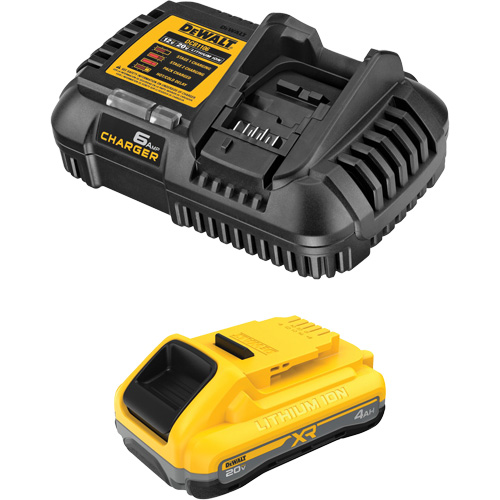 XR POWERPACK Battery & Charger Kit, Lithium-Ion, 20 V, 4 Ah Ottawa Fastener Supply