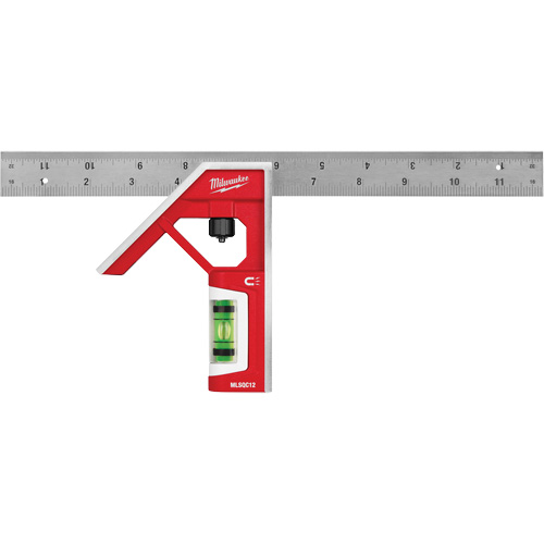 &eacute;querre magn&eacute;tique combin&eacute;, 12" lo, Acier inoxydable, Ordinaire Ottawa Fastener Supply