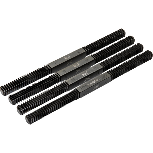 Jeu de 4 limes de restauration de filets?, Carr&eacute;e, 9" Ottawa Fastener Supply