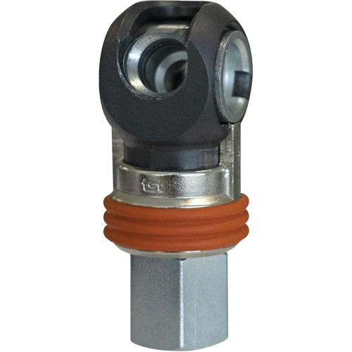 TOPQUIK SC Industrial Swing Quick Coupler, Nickel-Plated Steel, 3/8", Female NPT, 360 PSI Ottawa Fastener Supply