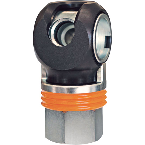 TOPQUIK SC Industrial Quick Coupler, Nickel-Plated Steel, 1/2", Female NPT, 359 PSI Ottawa Fastener Supply