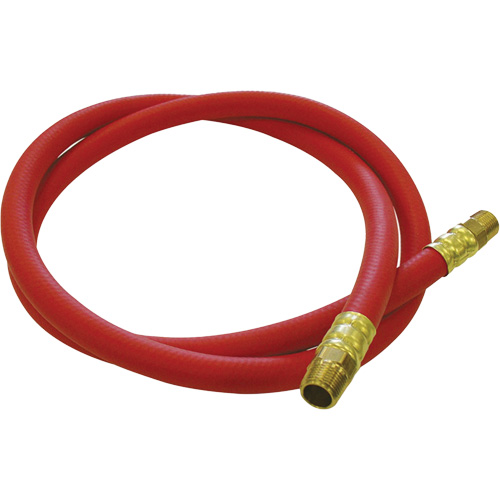 Tuyau de raccordement pour d&eacute;vidoir de tuyau, Air, Caoutchouc EDPM, 1/2" dia. x 5', 300 psi, 1/2 NPT Ottawa Fastener Supply