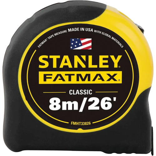 FATMAX&reg; Tape Measure, 1-1/4" x 26'/8 m, Imperial & Metric Graduations Ottawa Fastener Supply