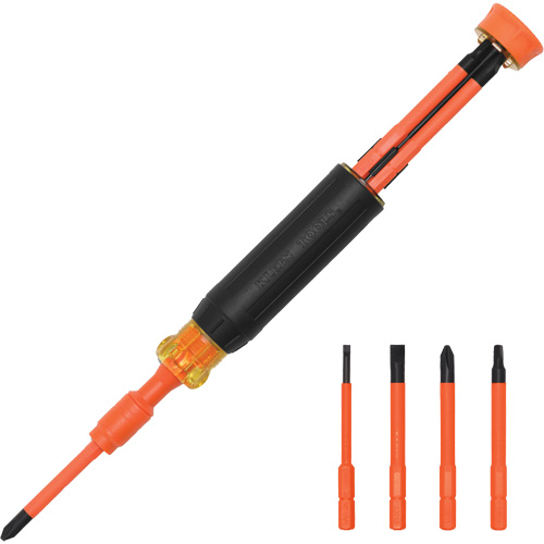 Tournevis isolant &agrave; embouts interchangeables 4-en-1 Ottawa Fastener Supply