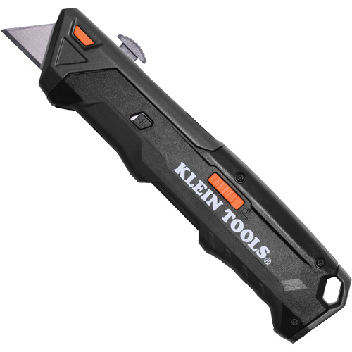 Couteau r&eacute;tractable &agrave; chargement automatique avec magasin de lames double face, Acier, Prise en Plastique Ottawa Fastener Supply