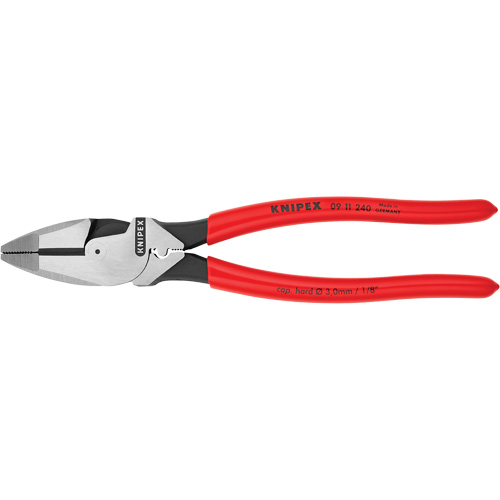 High Leverage Lineman's Pliers New England with Fish Tape Puller & Crimper Ottawa Fastener Supply