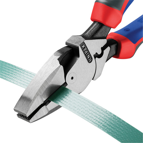 High Leverage Lineman's Pliers New England with Fish Tape Puller, Crimper & KNIPEXTEND Handle Ottawa Fastener Supply