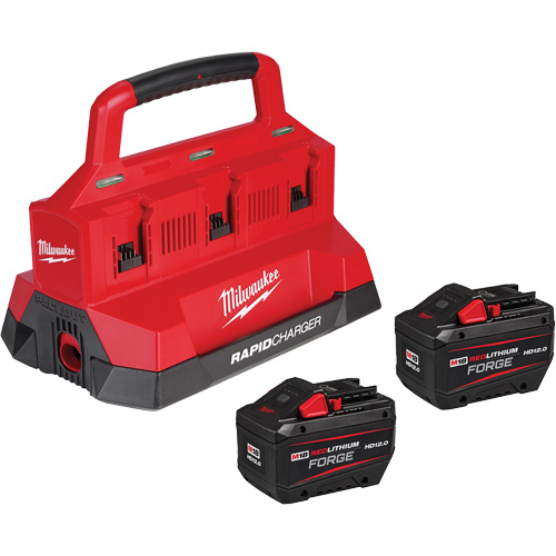 M18 Forge Starter Kit with 2 Batteries & 6-Bay Rapid Charger, Lithium-Ion, 18 V, 12 Ah Ottawa Fastener Supply