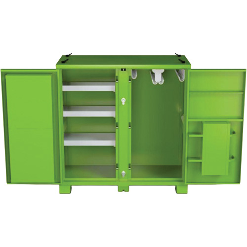 Onsite PPE Storage Cabinet, Steel, High-Visibility Lime Green Ottawa Fastener Supply