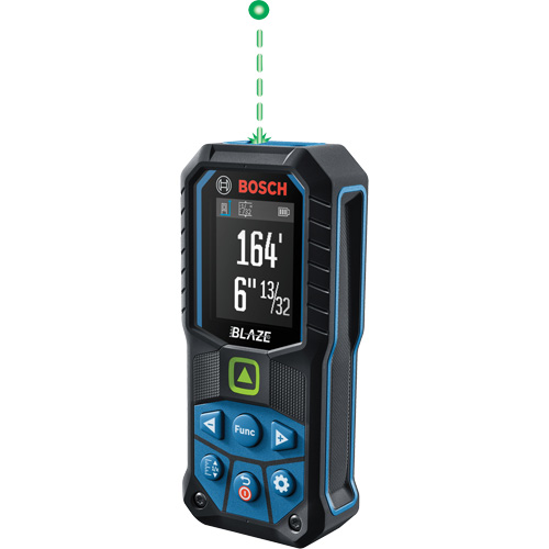 BLAZE Green Beam Laser Measure, 0' - 165' (0 m - 50.2 m) Range, Digital (Electronic) Ottawa Fastener Supply