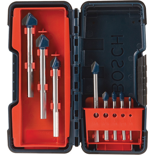 Glass & Tile Drill Bit Set, 8 Pieces, Carbide Ottawa Fastener Supply