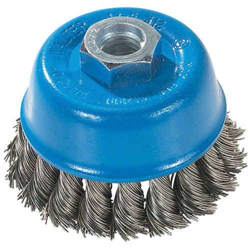 Knot-Twisted Wire Cup Brush, 3" Dia. x M14 Arbor Ottawa Fastener Supply