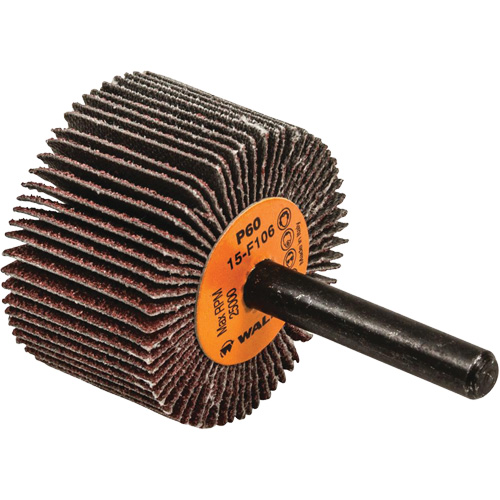 Flap Wheels-Coolcut Flap Wheels, Aluminum Oxide, 60 Grit, 1-1/2" x 1" x 1/4" Ottawa Fastener Supply