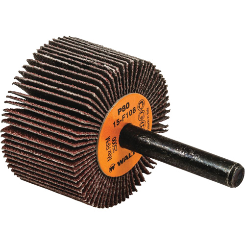 Flap Wheels-Coolcut Flap Wheels, Aluminum Oxide, 80 Grit, 1-1/2" x 1" x 1/4" Ottawa Fastener Supply