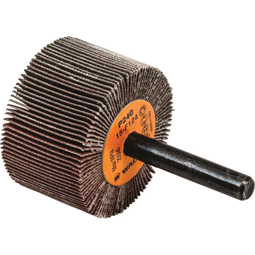 Flap Wheels-Coolcut Flap Wheels, Aluminum Oxide, 240 Grit, 1-1/2" x 1" x 1/4" Ottawa Fastener Supply