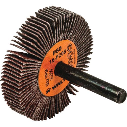 Flap Wheels-Coolcut Flap Wheels, Aluminum Oxide, 80 Grit, 2" x 3/8" x 1/4" Ottawa Fastener Supply