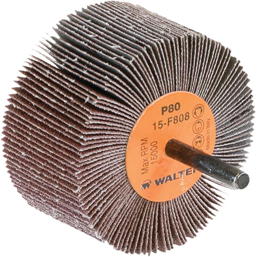 Flap Wheels-Coolcut Flap Wheels, Aluminum Oxide, 80 Grit, 3" x 1-1/2" x 1/4" Ottawa Fastener Supply