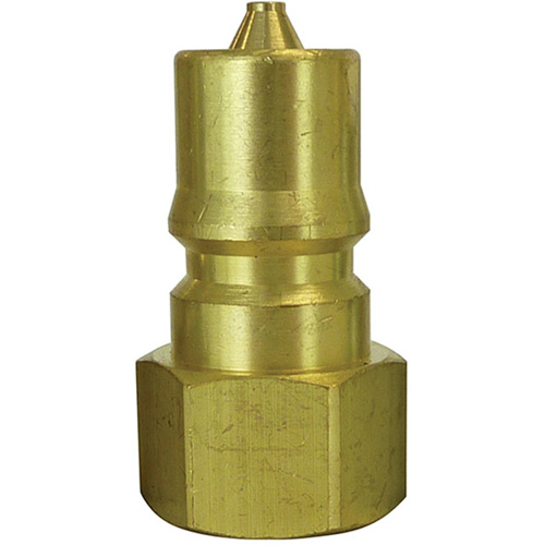 Hydraulic Quick Coupler Plug, 1" Dia., Brass Ottawa Fastener Supply