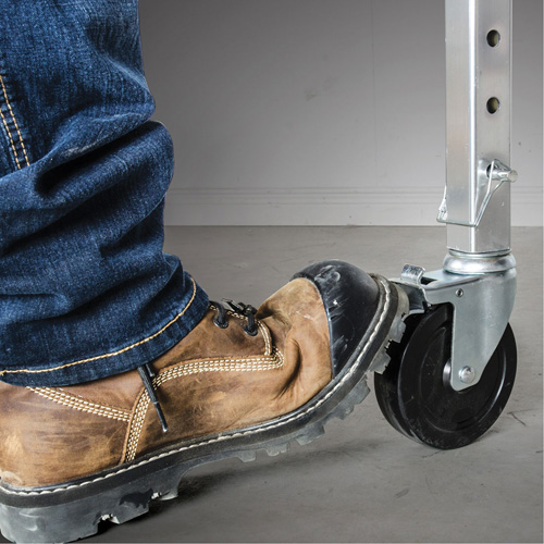 Mobile Work Scaffolding - Maxi Square Scaffolding, Aluminum Frame, 74" D x 75" H Ottawa Fastener Supply