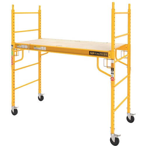 Mobile Work Scaffolding - Maxi Square Scaffolding, Steel Frame, 74" D x 74" H Ottawa Fastener Supply