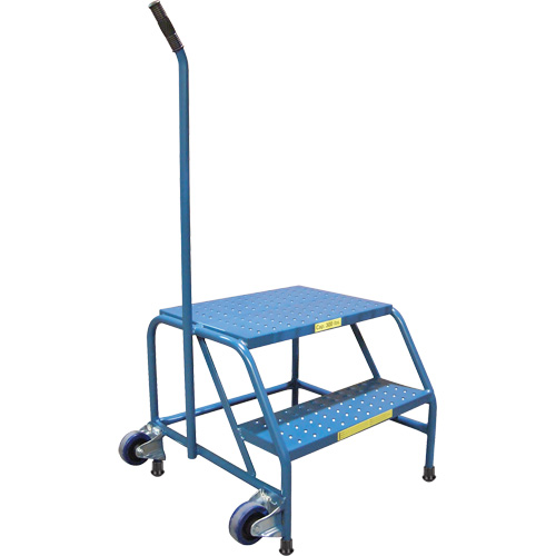 Escabeaux roulants Tilt-N-Roll, 2 marche(s), 24" l x 29" la x 19" h, Capacit&eacute; 300 lb Ottawa Fastener Supply