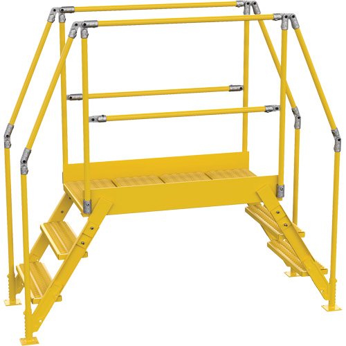 Crossover Ladder, 78-1/2" Overall Span, 30" H x 48" D, 24" Step Width Ottawa Fastener Supply