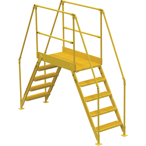 Crossover Ladder, 103-1/2" Overall Span, 50" H x 48" D, 24" Step Width Ottawa Fastener Supply