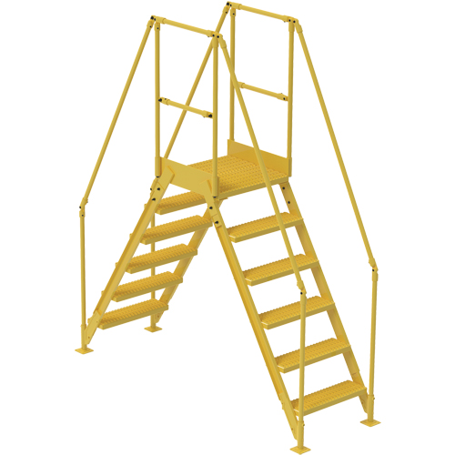 Crossover Ladder, 92" Overall Span, 60" H x 24" D, 24" Step Width Ottawa Fastener Supply