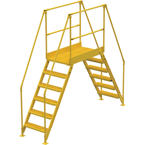 Crossover Ladder, 116" Overall Span, 60" H x 48" D, 24" Step Width Ottawa Fastener Supply