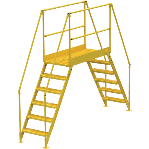 Crossover Ladder, 128" Overall Span, 60" H x 60" D, 24" Step Width Ottawa Fastener Supply