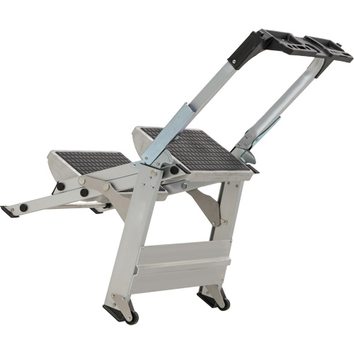 Tilt & Roll Step Stool Ladder, 2 Steps, 23" x 21" x 34.50" High Ottawa Fastener Supply