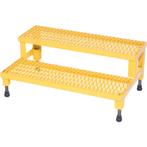 Adjustable Step-Mate Stand, 2 Step(s), 36-3/16" W x 22-7/8" L x 15-1/4" H, 500 lbs. Capacity Ottawa Fastener Supply