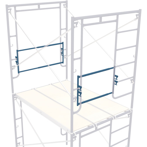 Adjustable End-Stop Scaffolding Guardrail, Guard Rail, 21" H Ottawa Fastener Supply