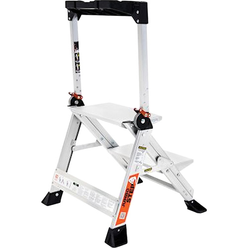 Jumbo Step Ladder, 1.5', Aluminum, 375 lbs. Capacity, Type 1AA Ottawa Fastener Supply