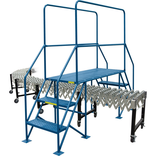 Crossover Ladder, 35-1/2" Overall Span, 31-1/2" H x 22" D, 22" Step Width Ottawa Fastener Supply