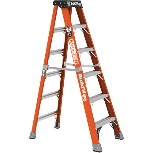 Step Ladder, 6', Fibreglass, 375 lbs. Capacity, Type 1AA Ottawa Fastener Supply