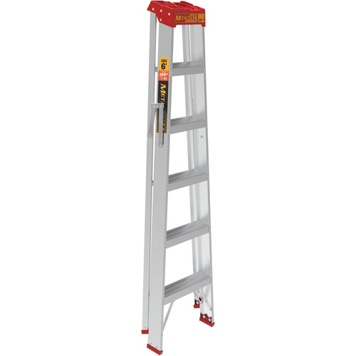 Step Ladder, 6', Aluminum, 200 lbs. Capacity, Type 3 Ottawa Fastener Supply