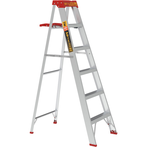 Step Ladder with Paint Tray, 6', Aluminum, 200 lbs. Capacity, Type 3 Ottawa Fastener Supply