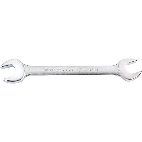 Open-End Wrench, 24 mm x 26 mm, Satin Ottawa Fastener Supply