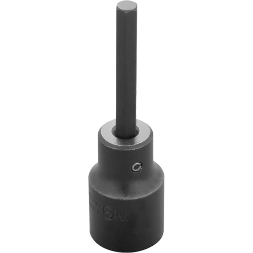 Socket Bit, Hex, 6 mm x 3-1/4" L, 1/2" Drive Ottawa Fastener Supply