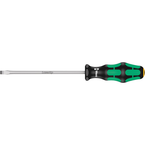Tapered Slotted Screwdriver, 6.5 mm Tip, Round, 10-1/16" L, Plastic Handle Ottawa Fastener Supply