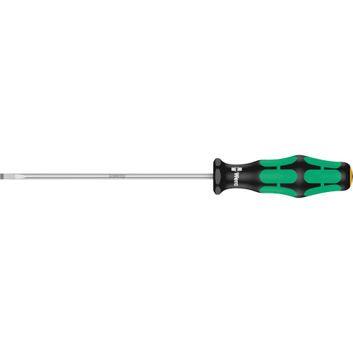 Slotted Screwdriver, 3.5 mm Tip, Round, 8-1/8" L, Plastic Handle Ottawa Fastener Supply