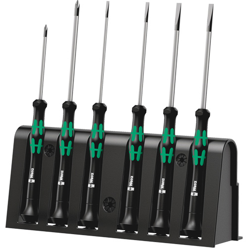 Micro Series Screwdriver Set with Rack, 6 Pcs. Ottawa Fastener Supply