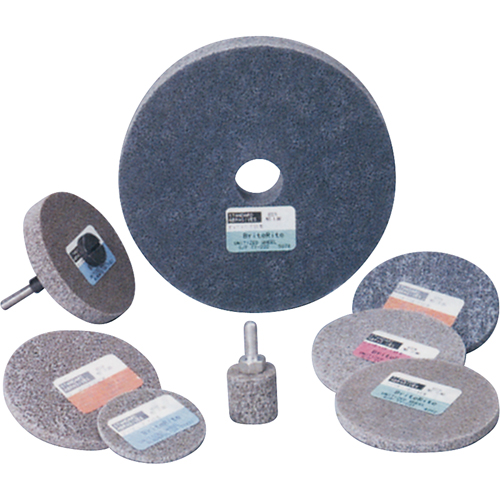 Standard Abrasives 500 Series Soft Density Unitized Wheels, 3" x 1/4", 1/4" Arbor, Medium Grit, Aluminum Oxide Ottawa Fastener Supply