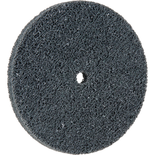Meule homog&egrave;ne &agrave; faible densit&eacute; de s&eacute;rie 500 Standard Abrasives, 3" x 1/4", Arbre de 1/4", Grain de Fin, Carbure de silicium Ottawa Fastener Supply