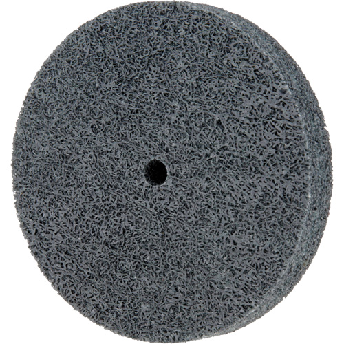 Meule homog&egrave;ne &agrave; faible densit&eacute; de s&eacute;rie 500 Standard Abrasives, 3" x 1/2", Arbre de 1/4", Grain de Fin, Carbure de silicium Ottawa Fastener Supply