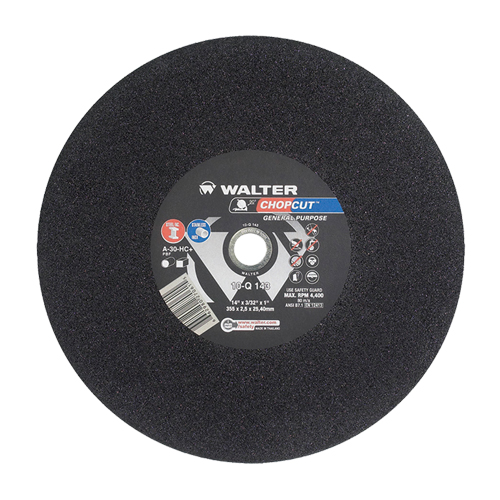 Chopcut Cut-Off Wheel, 14" x 3/32", 1" Arbor, Type 1, Aluminum Oxide, 4400 RPM Ottawa Fastener Supply